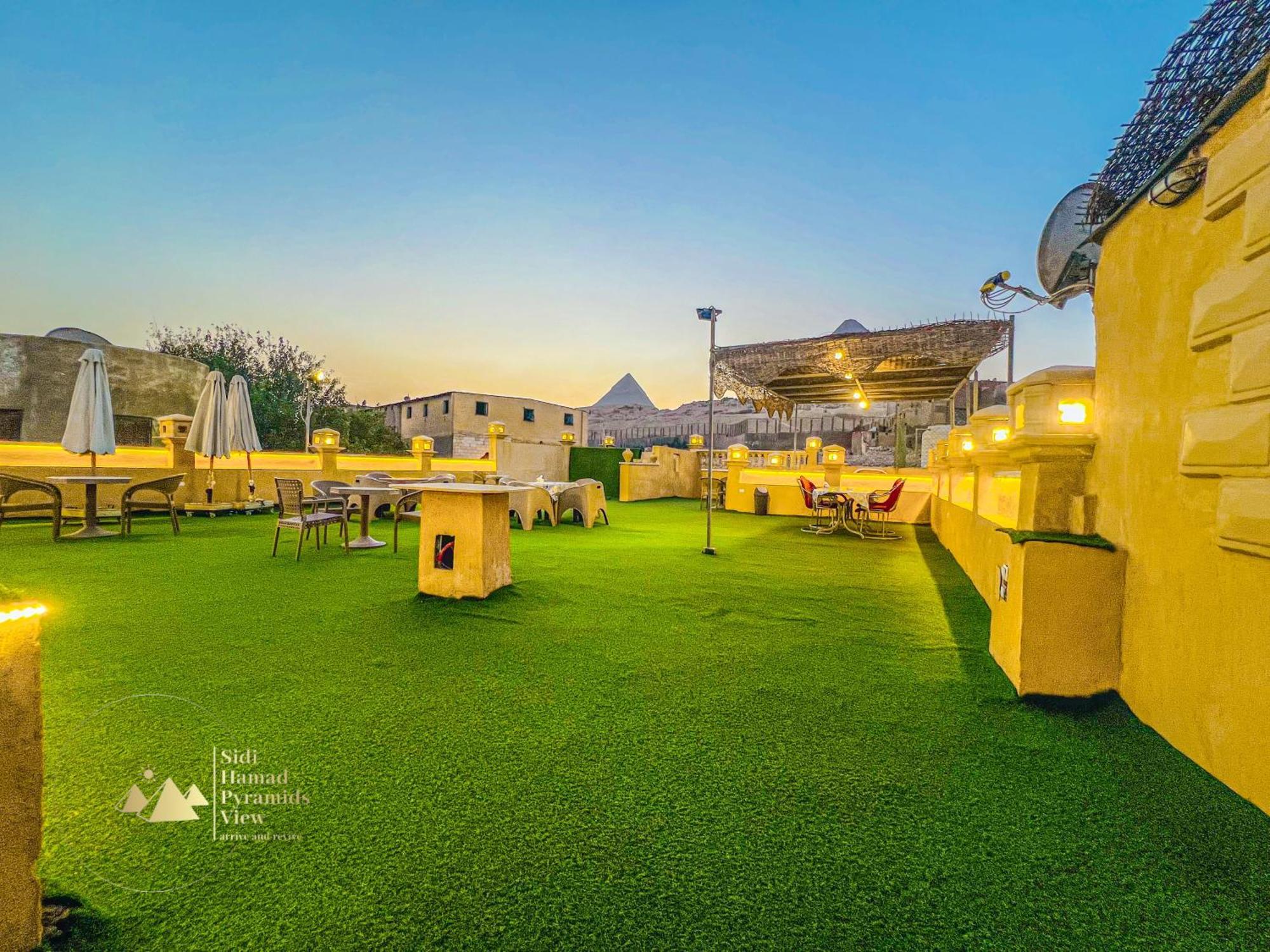 Sidi Hamad Pyramids View Hotel Kafret el-Gabal Exterior foto