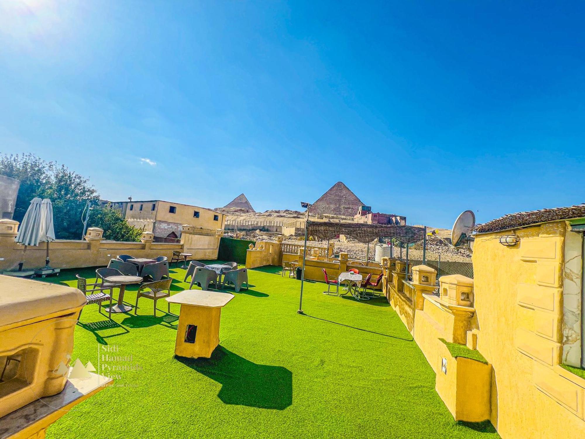 Sidi Hamad Pyramids View Hotel Kafret el-Gabal Exterior foto